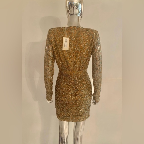 Ramy Brook Leith Metallic Dress Mini Dress - Picture 7 of 11